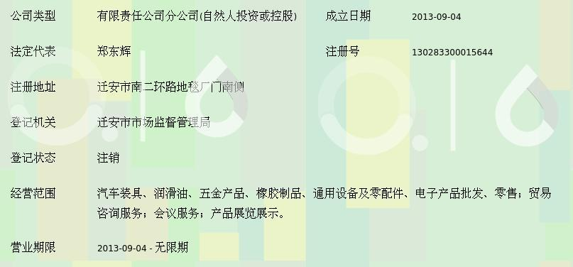 唐山文盛汽车贸易迁安分公司